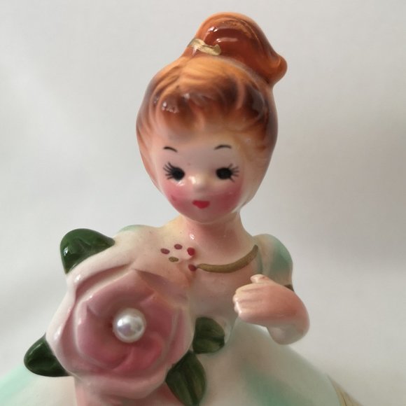 Vintage Josef Original Black Eye Birthday Figurine, June w Original Foil Label - Picture 2 of 7